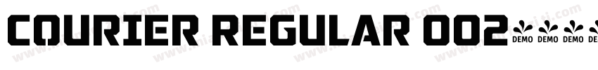 Courier Regular 002字体转换